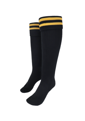 Awatapu College Sport Sock - Black & Gold